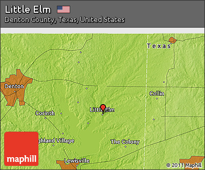 Physical 3D Map of Little Elm