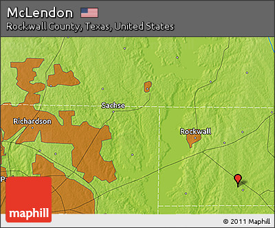 Physical 3D Map of McLendon