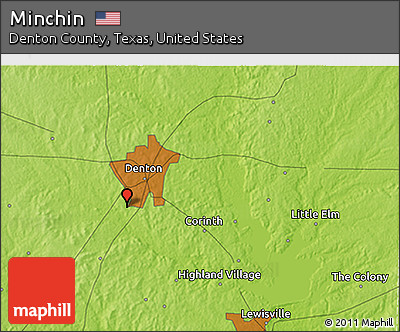 Physical 3D Map of Minchin