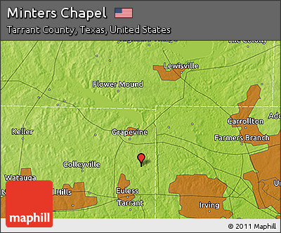 Physical 3D Map of Minters Chapel