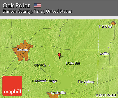 Physical 3D Map of Oak Point