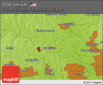 Physical 3D Map of Old Union