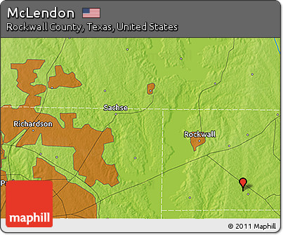 Physical 3D Map of McLendon