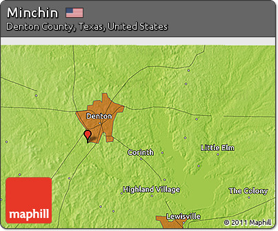 Physical 3D Map of Minchin