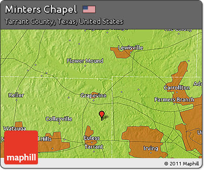 Physical 3D Map of Minters Chapel