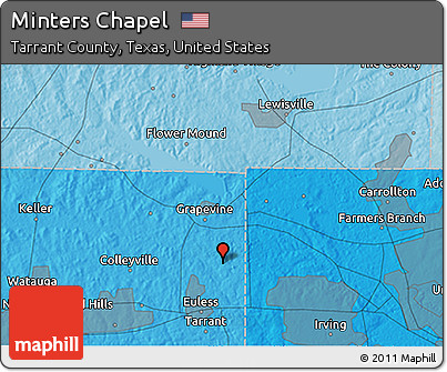 Political 3D Map of Minters Chapel