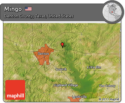 Satellite 3D Map of Mingo