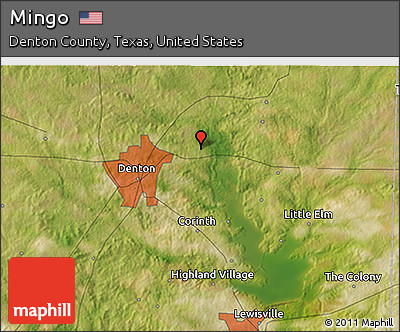 Satellite 3D Map of Mingo