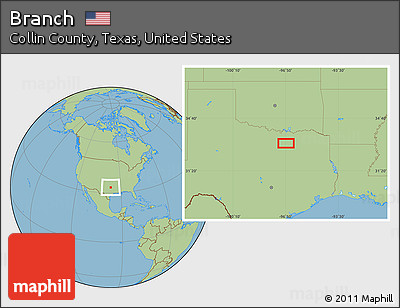 Savanna Style Location Map of Branch
