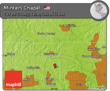 Physical Map of Minters Chapel