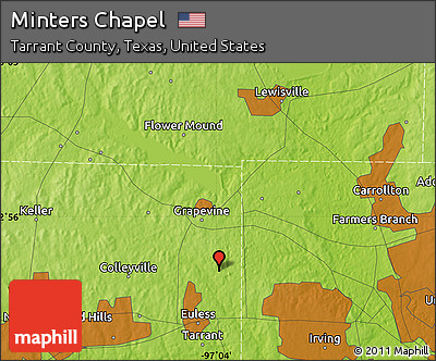 Physical Map of Minters Chapel