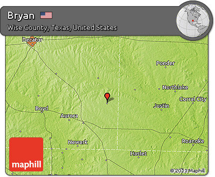 Physical 3D Map of Bryan