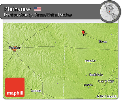 Physical 3D Map of Plainview