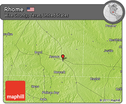 Physical 3D Map of Rhome