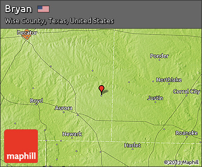 Physical 3D Map of Bryan