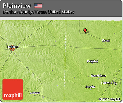 Physical 3D Map of Plainview