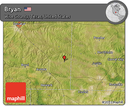 Satellite 3D Map of Bryan