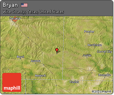Satellite 3D Map of Bryan