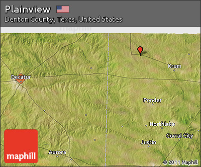 Satellite 3D Map of Plainview