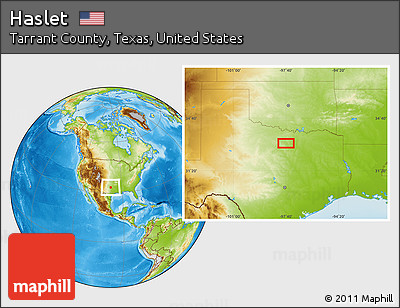 Physical Location Map of Haslet
