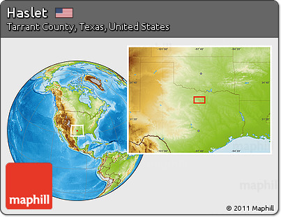 Physical Location Map of Haslet