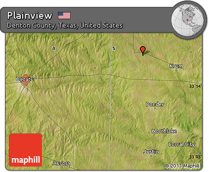 Satellite Map of Plainview