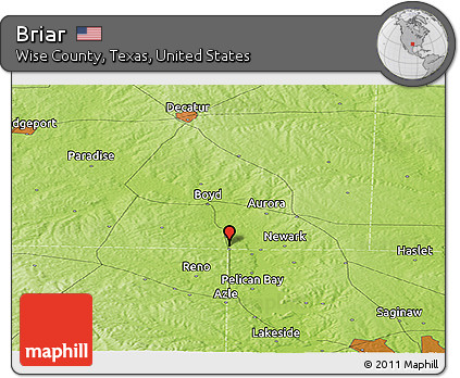 Physical Panoramic Map of Briar
