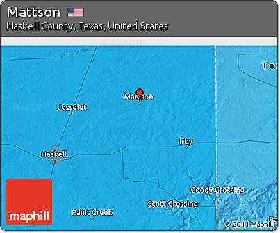 Political 3D Map of Mattson