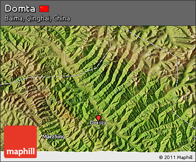 Satellite 3D Map of Domta