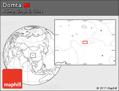 Blank Location Map of Domta