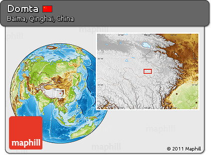 Physical Location Map of Domta