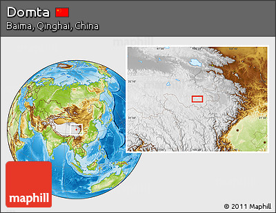 Physical Location Map of Domta