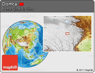 Physical Location Map of Domta