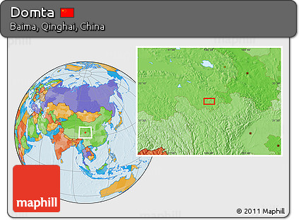 Political Location Map of Domta