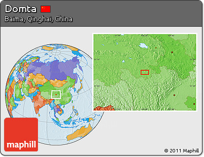Political Location Map of Domta
