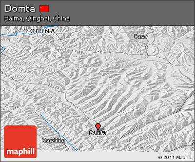 Physical Panoramic Map of Domta