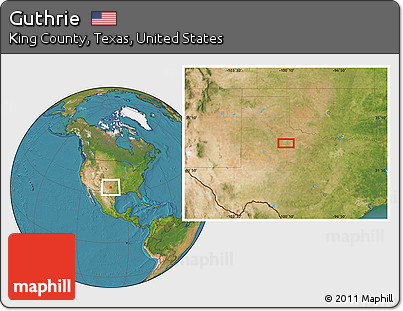 Satellite Location Map of Guthrie