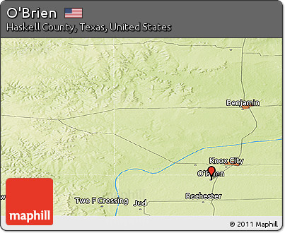 Physical Panoramic Map of O'Brien