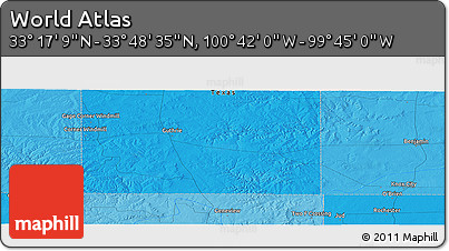 Political Panoramic Map of the Area around 33° 32' 52" N, 100° 13' 29" W