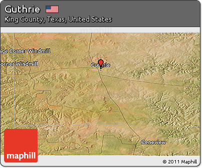 Satellite Panoramic Map of Guthrie