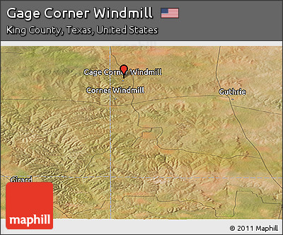 Satellite Panoramic Map of Gage Corner Windmill