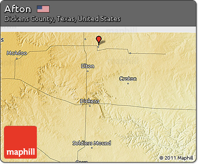 Physical 3D Map of Afton