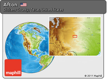 Physical Location Map of Afton