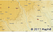 Physical Map of the area around 33° 32' 52" N, 101° 4' 29" W