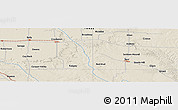 Shaded Relief Panoramic Map of the area around 33° 32' 52" N, 101° 4' 29" W