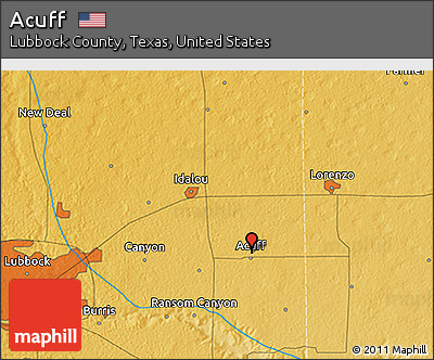 Physical 3D Map of Acuff