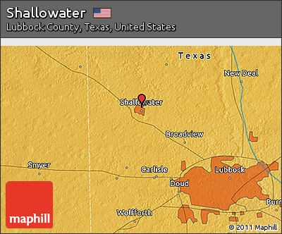 Physical 3D Map of Shallowater