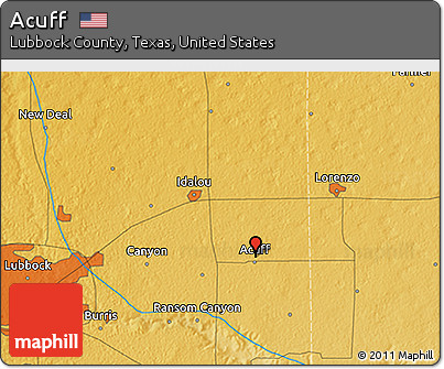 Physical 3D Map of Acuff