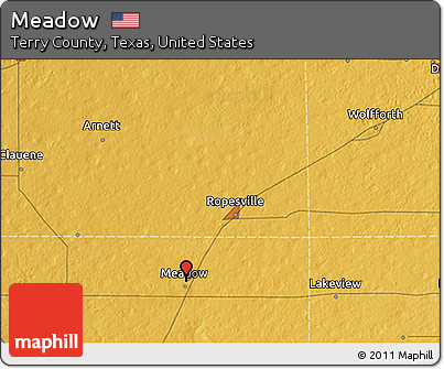 Physical 3D Map of Meadow