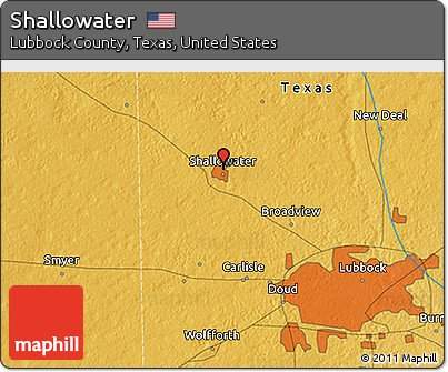 Physical 3D Map of Shallowater